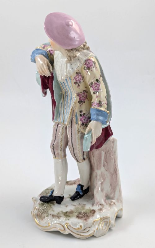 fig 1. Antique Porcelain Figurine of Dandy, Samson, France, Late 19th Century.
