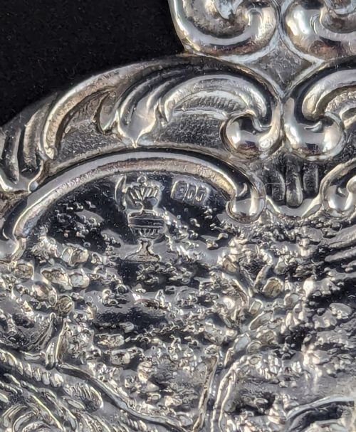 fig 2. Antique Silver Cake Server, Germany, 19th Century