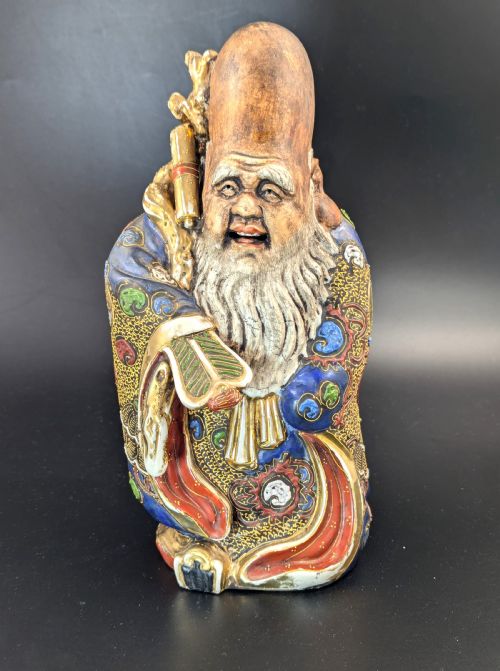fig 1. Antique Porcelain Figurine of the God of Wisdom, Satsuma, Japan, Edo period (1603-1868)