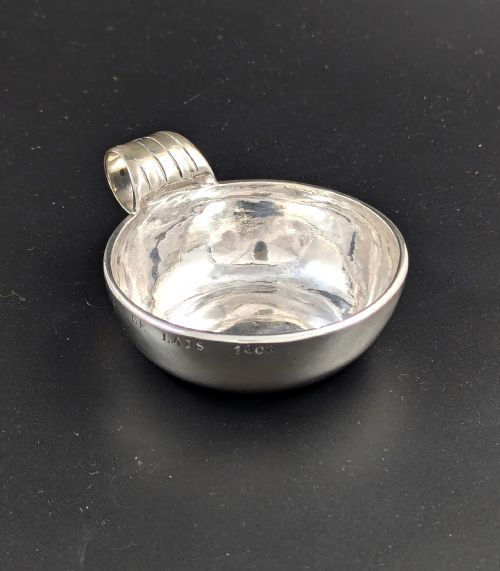 Antique French Wine Taster (Tastevin) in Sterling Silver, 18th Century