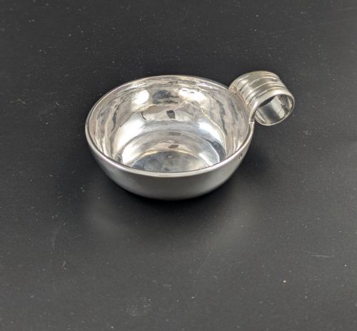 fig 2. Antique French Wine Taster (Tastevin) in Sterling Silver, 18th Century