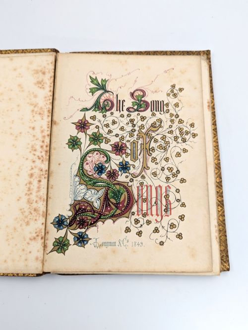 fig 1. Antique book “The Song of Songs, Which is Solomon's”, illuminated by Owen Jones, 1849