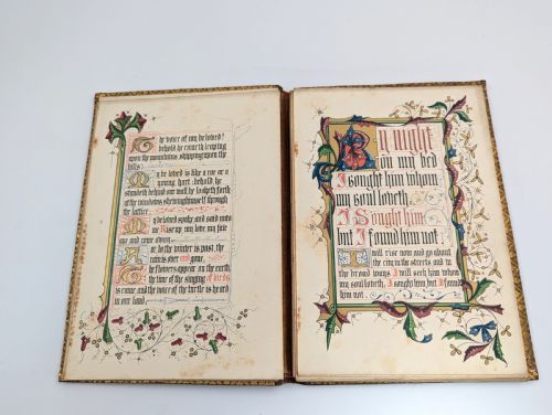 fig 4. Antique book “The Song of Songs, Which is Solomon's”, illuminated by Owen Jones, 1849