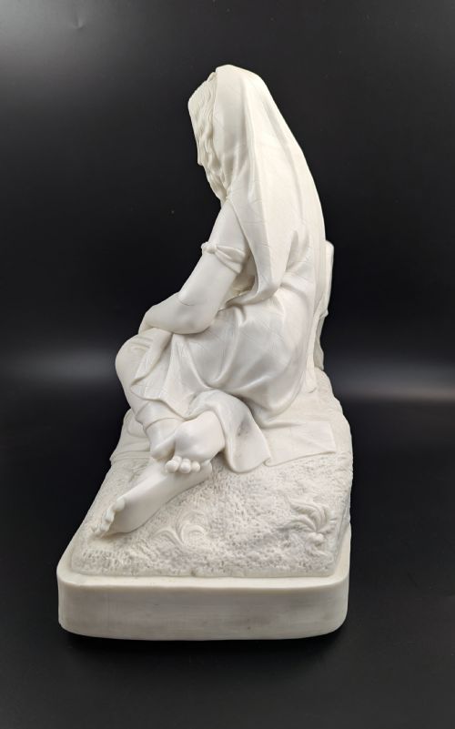 WILLIAM BOYTON KIRK PARIAN FIGURINE EVANGELINE WORCESTER C 1853 - ADDITIONAL PHOTO 4
