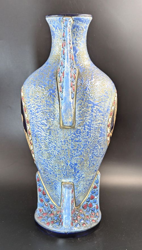 fig 3. Rare Vase with Knight Portrait by Amphora, Czechoslovakia, c. 1920