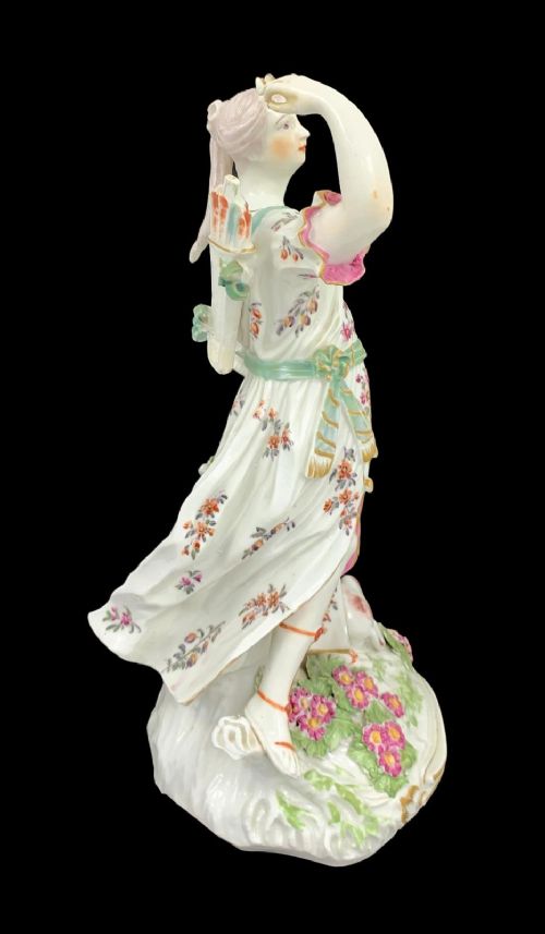 fig 3. Early Derby, Patch period, Diana figurine, William Duesbury & Co., ca. 1765