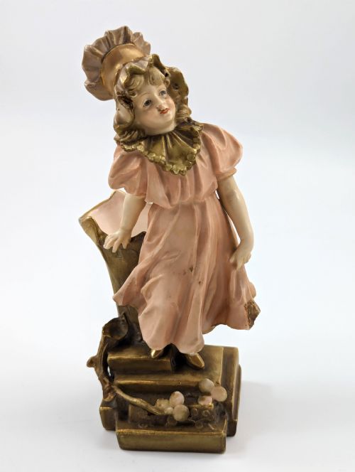 fig 6. Antique Porcelain Figurine/Vase Planter by Ernst Wahliss, Teplitz-Turn, Austria, c. 1897