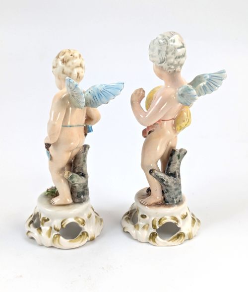 fig 2. Antique Porcelain Cherubs Figurines by Bohne Söhne Rudolstadt, c. 1880.