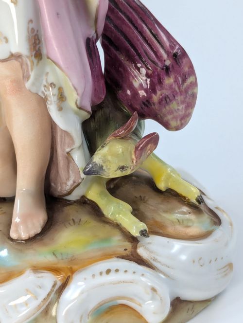 ANTIQUE PORCELAIN ALLEGORICAL FIGURINE BY VOLKSTEDT GERMANY END OF 19TH CENTURY - ADDITIONAL PHOTO 7