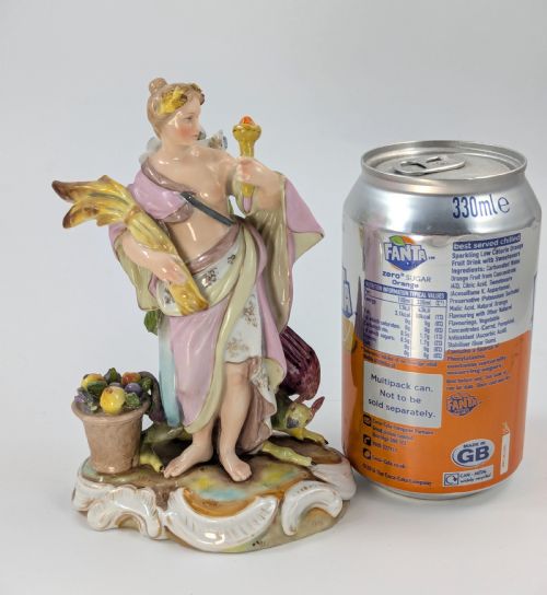 ANTIQUE PORCELAIN ALLEGORICAL FIGURINE BY VOLKSTEDT GERMANY END OF 19TH CENTURY - ADDITIONAL PHOTO 9