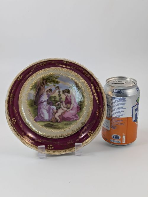 fig 2. Antique Porcelain Plate, Beyer and Bock, Volkstedt - Rudolstadt, c.1905.