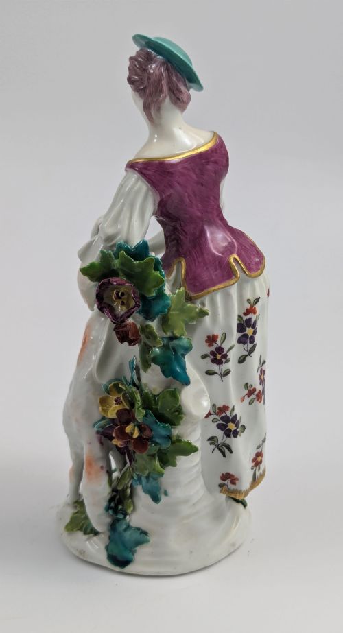 fig 2. Derby, Porcelain Figurine of Shepherdess, c. 1760