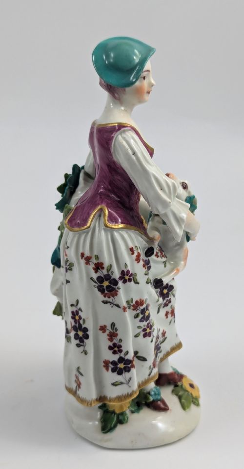 fig 3. Derby, Porcelain Figurine of Shepherdess, c. 1760