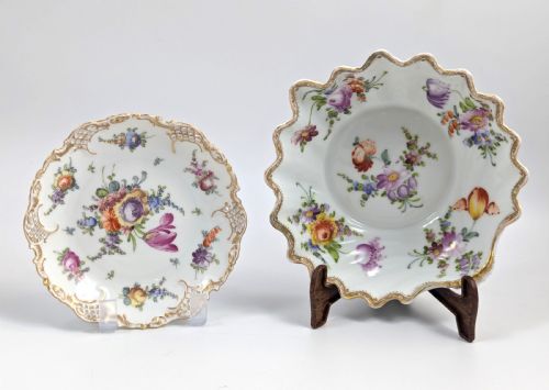 Helena Wolfsohn Porcelain Bowls/plates, Dresden, C. 1886.