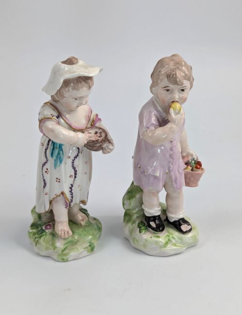 fig 3. Derby soft-paste porcelain rare figurines