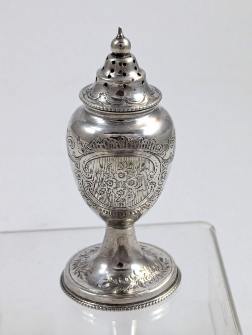 Victorian Silver Sugar Shaker/sifter, Birmingham, 1857
