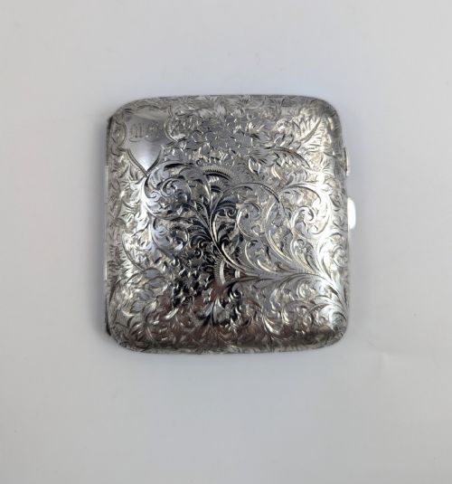 Sterling Silver Cigarettes Case, Birmingham, 1930.
