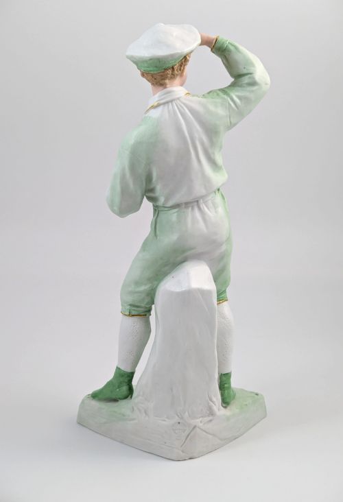 fig 4. Gebrüder Heubach biscuit porcelain figurine of a young boy, c. 1885