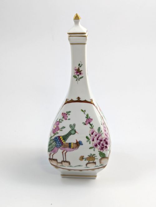Thieme Potschappel Dresden Porcelain Scent Bottle, C. 1902
