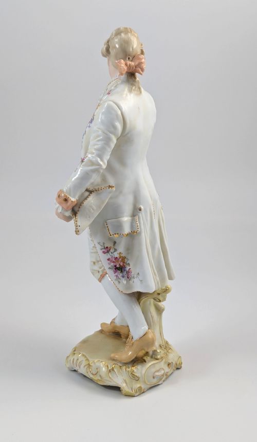 fig 4. Christian Nonne of Geisshübel, Antique Porcelain Figure of a Young Man, 19th Century