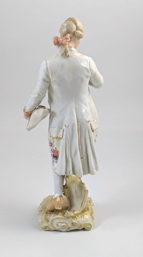 fig 5. Christian Nonne of Geisshübel, Antique Porcelain Figure of a Young Man, 19th Century