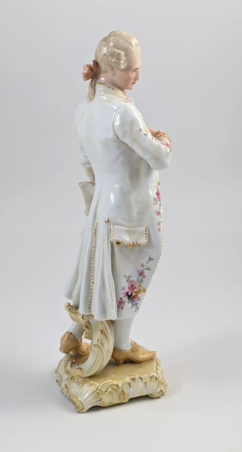 fig 6. Christian Nonne of Geisshübel, Antique Porcelain Figure of a Young Man, 19th Century