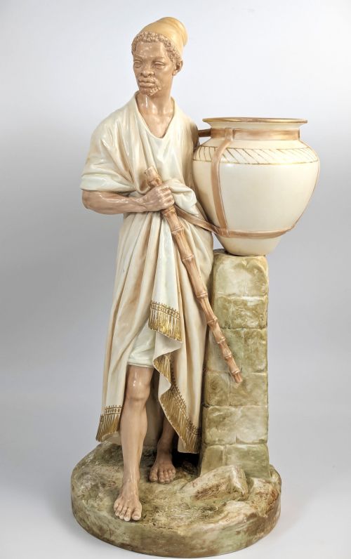 James Hadley, Royal Worcester – Rare Water Carrier Figurine, 1887