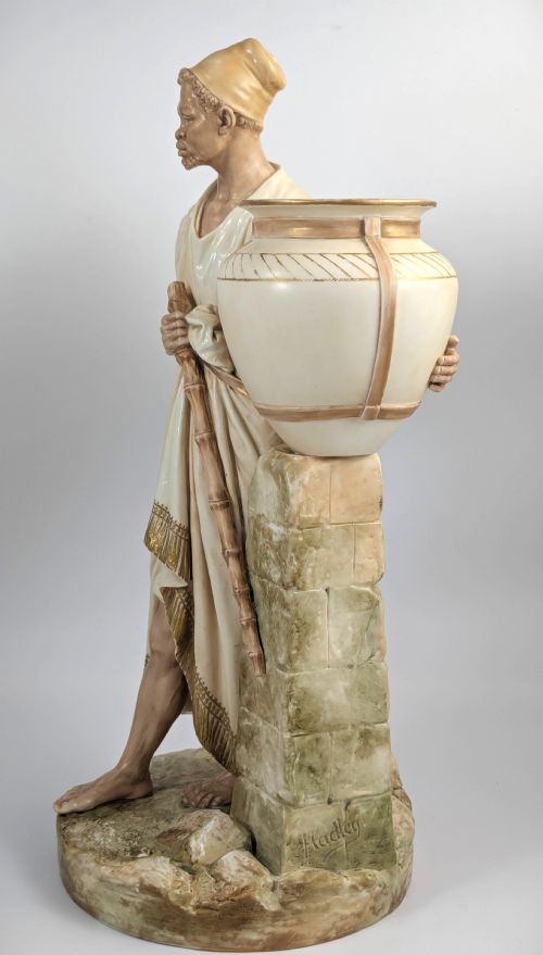 fig 1. James Hadley, Royal Worcester – Rare Water Carrier Figurine, 1887