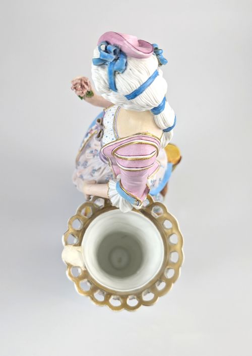 ANTIQUE VION ET BAURY STYLE BISQUE PORCELAIN VASE 19TH CENTURY - ADDITIONAL PHOTO 8