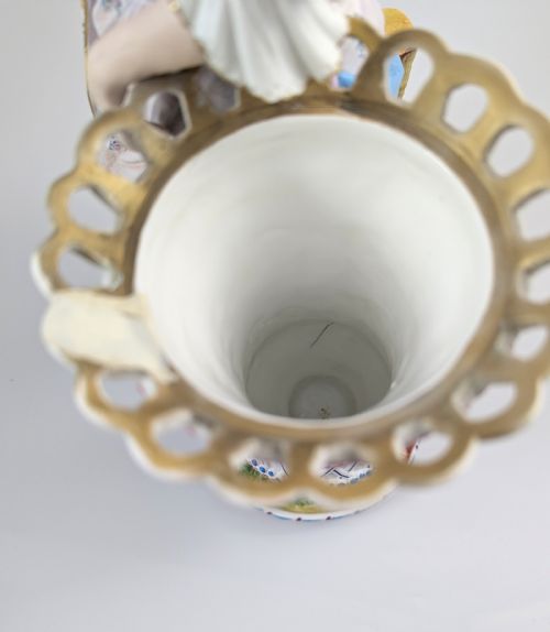 ANTIQUE VION ET BAURY STYLE BISQUE PORCELAIN VASE 19TH CENTURY - ADDITIONAL PHOTO 9