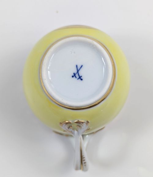 RARE MEISSEN DEMITASSE CUP AND SAUCER C1815 - ADDITIONAL PHOTO 9