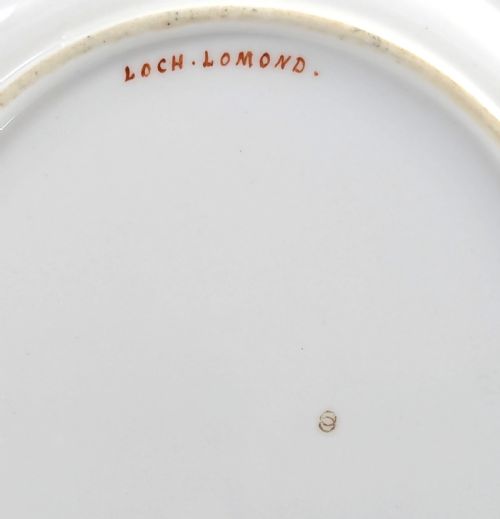 fig 4. Pair of Antique Coalport Hand-Painted Porcelain Cabinet Plates 19th