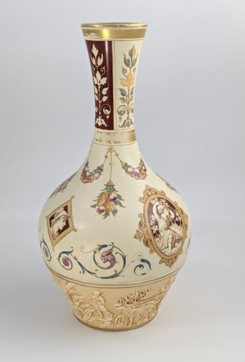 WEDGWOOD ANTIQUE PERSIAN STYLE ORIENTAL VASE THOMAS ALLEN DESIGN 1887 - ADDITIONAL PHOTO 3