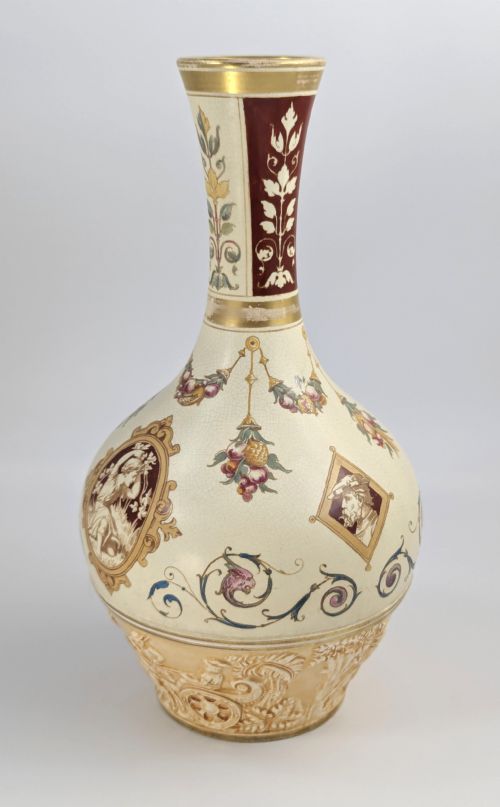 WEDGWOOD ANTIQUE PERSIAN STYLE ORIENTAL VASE THOMAS ALLEN DESIGN 1887 - ADDITIONAL PHOTO 5