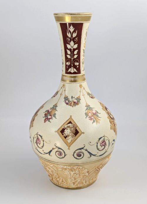 WEDGWOOD ANTIQUE PERSIAN STYLE ORIENTAL VASE THOMAS ALLEN DESIGN 1887 - ADDITIONAL PHOTO 6