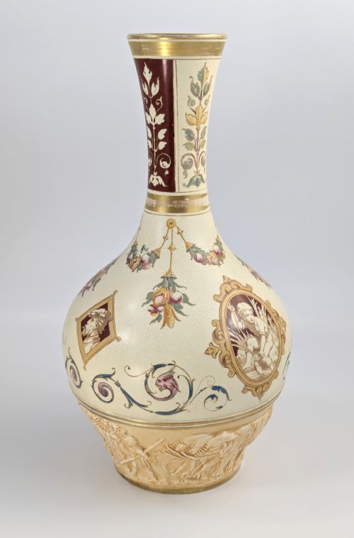 WEDGWOOD ANTIQUE PERSIAN STYLE ORIENTAL VASE THOMAS ALLEN DESIGN 1887 - ADDITIONAL PHOTO 7