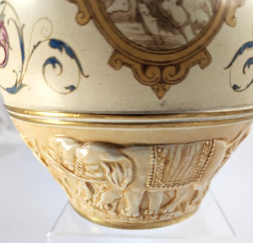 WEDGWOOD ANTIQUE PERSIAN STYLE ORIENTAL VASE THOMAS ALLEN DESIGN 1887 - ADDITIONAL PHOTO 12