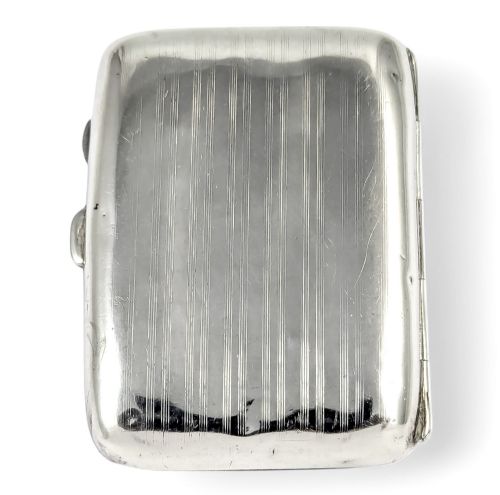 fig 3. Antique Sterling Silver Cigarette Case With Female Nude Enamel, Erotic art, LGBT Interest