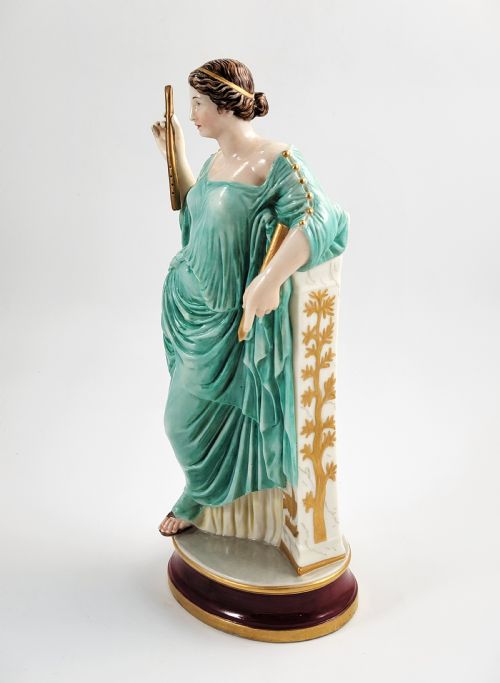 fig 2. Royal Worcester Porcelain Figure of Aphrodite, Dated 1867, Sea-Green Robe