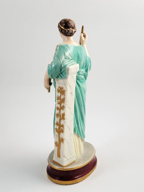 fig 3. Royal Worcester Porcelain Figure of Aphrodite, Dated 1867, Sea-Green Robe