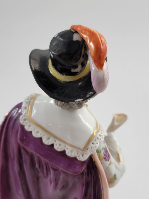 LUDWIGSBURG PORCELAIN PAIR OF FIGURES MUSKETEER AND LADY C 17581793 - ADDITIONAL PHOTO 10