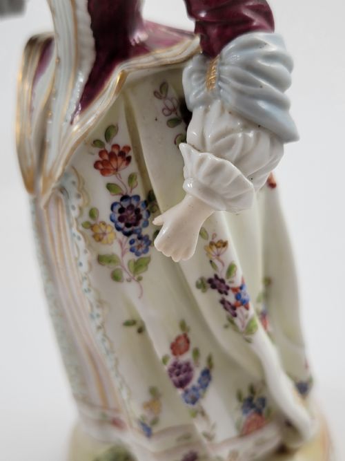LUDWIGSBURG PORCELAIN PAIR OF FIGURES MUSKETEER AND LADY C 17581793 - ADDITIONAL PHOTO 12