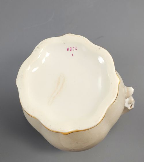 ROCKINGHAM PORCELAIN JUG WITH FLORAL PANELS AND GILDING ENGLAND C1830 - ADDITIONAL PHOTO 9