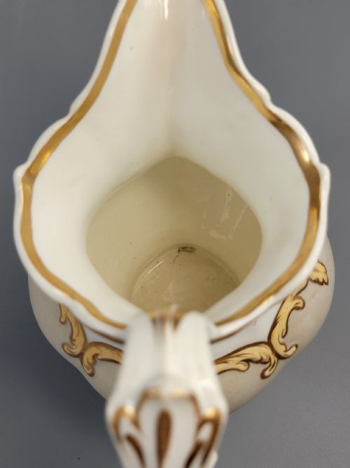 ROCKINGHAM PORCELAIN JUG WITH FLORAL PANELS AND GILDING ENGLAND C1830 - ADDITIONAL PHOTO 8