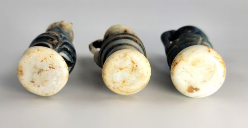 SET OF 4 ANCIENT ROMAN GLASS UNGUENTARIA PROVENANCE EARLY INDUSTRIAL CLEVELAND BOX 2ND3RD C AD - ADDITIONAL PHOTO 8