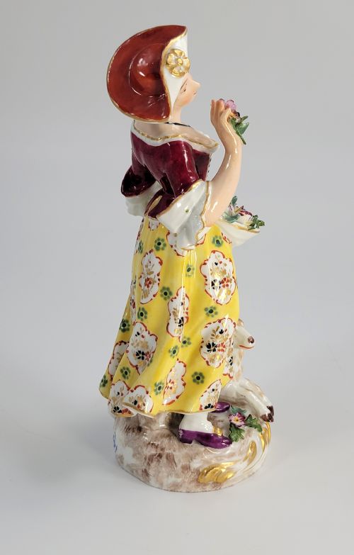 19THCENTURY GERMAN PORCELAIN PASTORAL FIGURE CHELSEADERBY STYLE - ADDITIONAL PHOTO 3