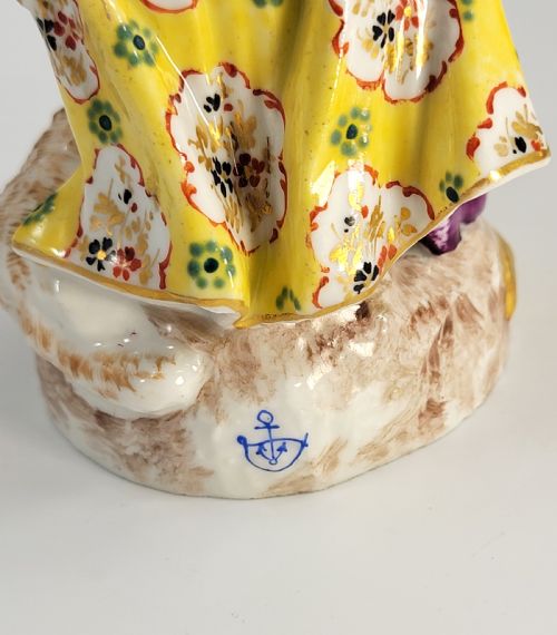 19THCENTURY GERMAN PORCELAIN PASTORAL FIGURE CHELSEADERBY STYLE - ADDITIONAL PHOTO 8