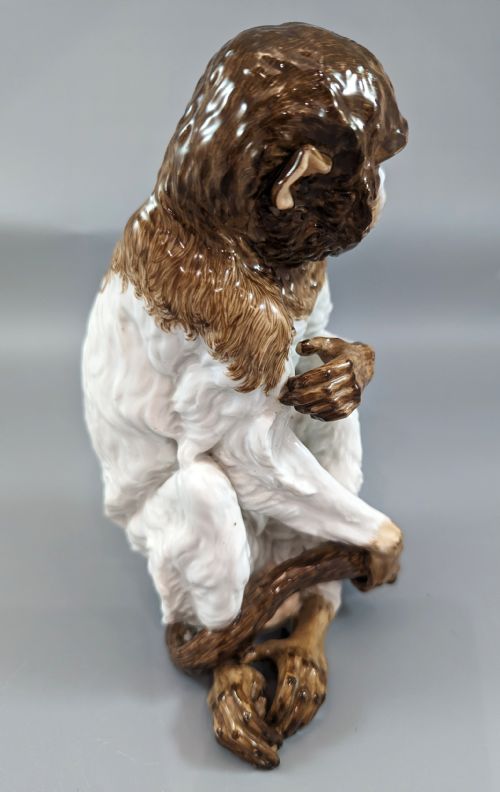 fig 5. A Museum-Quality & Provocative Meissen Porcelain Monkey,