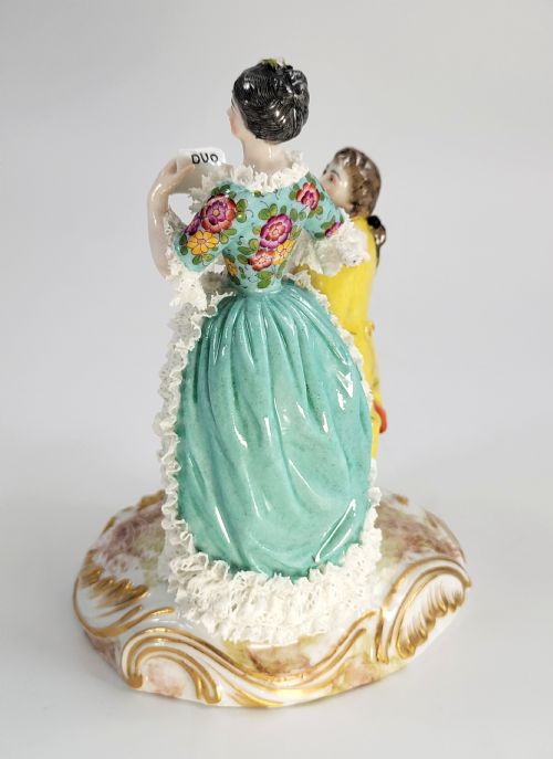 fig 2. Bourdois & Bloch, Paris – Biscuit-Lace Porcelain Group “Duo” , c.1868