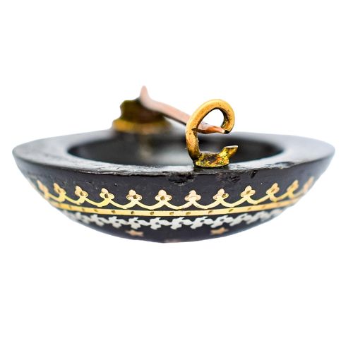VICTORIAN TORTOISESHELL PIQU BROOCH WITH MALTESE CROSS GOLD SILVER INLAY C1860 - ADDITIONAL PHOTO 8